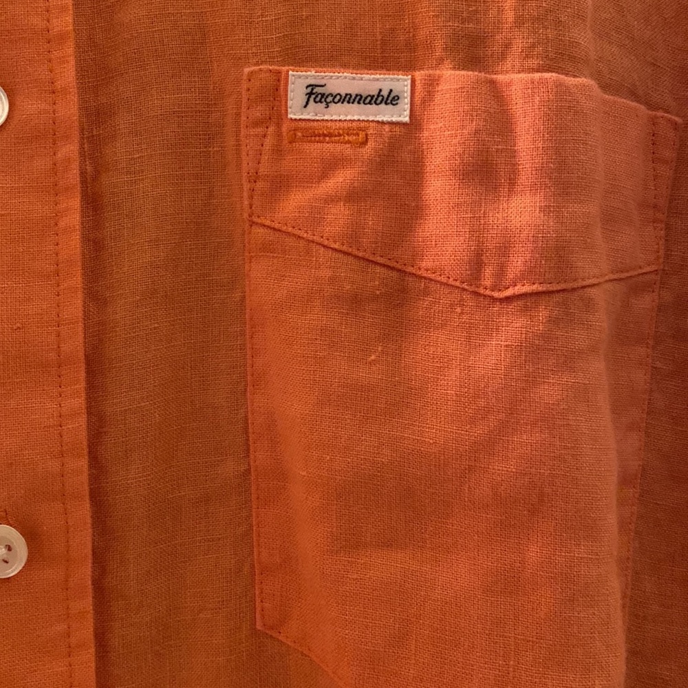 Faconnable Classique Linen Button Down - image 2